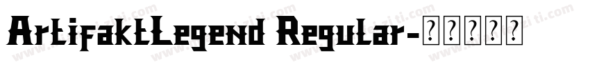 ArtifaktLegend Regular字体转换